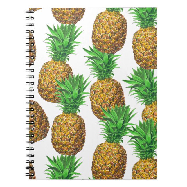Seamless pattern with pineapples notebook (Front)