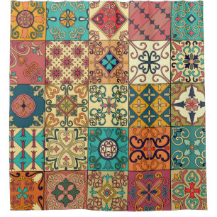 Seamless pattern with portuguese tiles in talavera