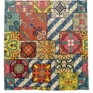 Seamless pattern with portuguese tiles in talavera