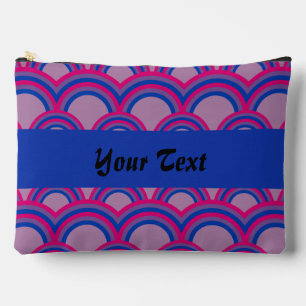 Seamless pattern with rainbows accessory pouch