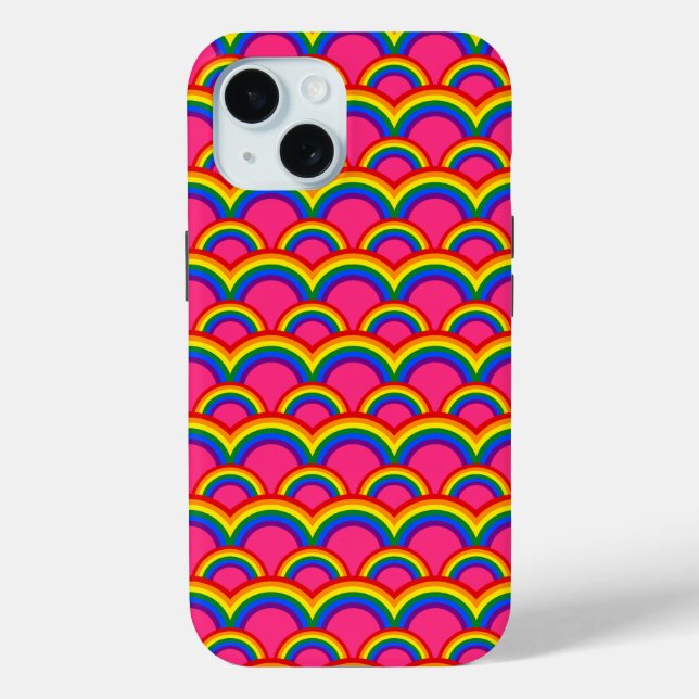 Seamless pattern with rainbows Case-Mate iPhone case (Back)