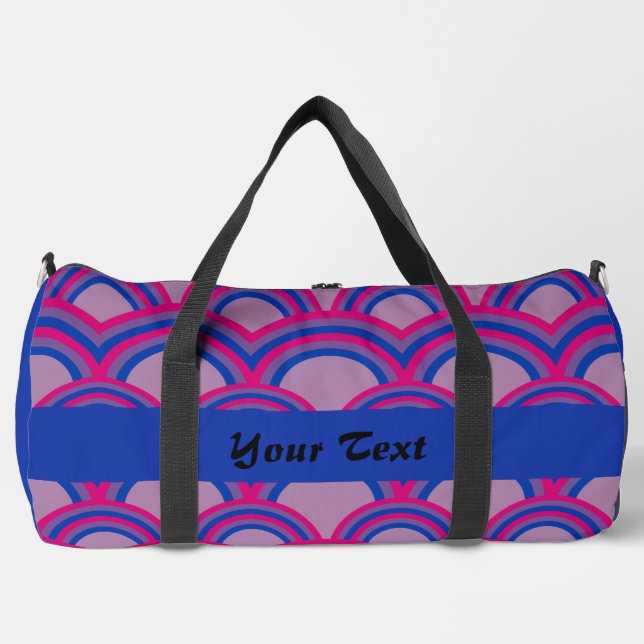 Seamless pattern with rainbows duffle bag (Front)