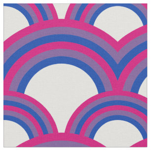 Seamless pattern with rainbows fabric