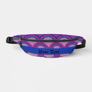 Seamless pattern with rainbows fanny pack