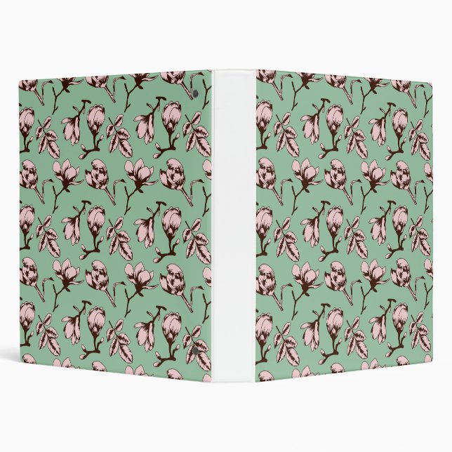 Seamless pattern with spring tree flower buds binder (Background)