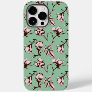 Seamless pattern with spring tree flower buds Case-Mate iPhone 14 pro max case