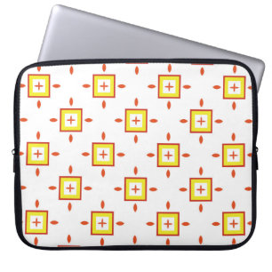 Seamless pattern with squares Abstract background  Laptop Sleeve