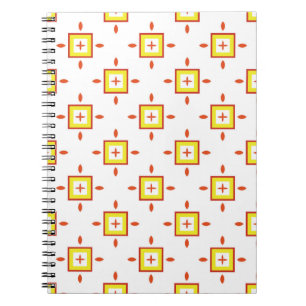 Seamless pattern with squares Abstract background  Notebook