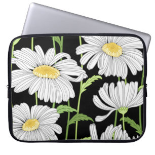 Seamless pattern with summer flowers. laptop sleeve