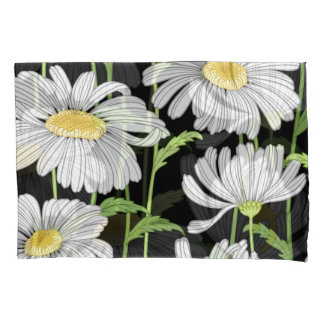 Seamless pattern with summer flowers. pillowcase