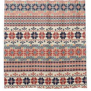 Seamless pattern with traditional palestinian embr