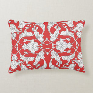 Seamless pattern with traditional turkish style iz accent pillow