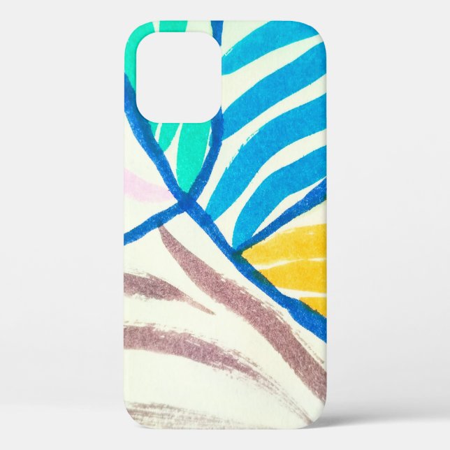 Seamless pattern with trees. coloured autumn trees Case-Mate iPhone case (Back)