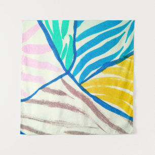 Seamless pattern with trees. coloured autumn trees tapestry