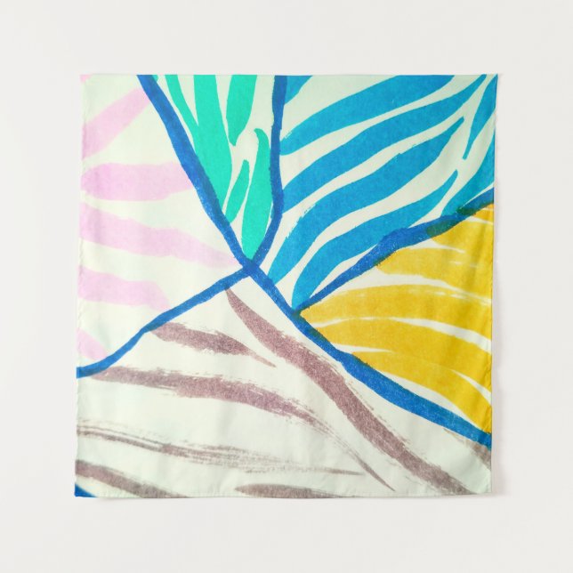 Seamless pattern with trees. coloured autumn trees tapestry (Front)