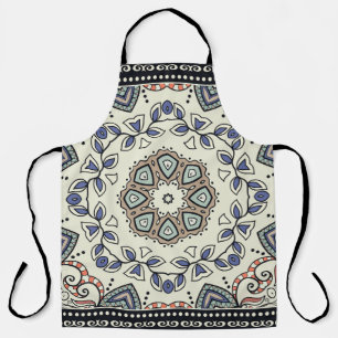 Seamless pattern with tribal ethnic mandala apron