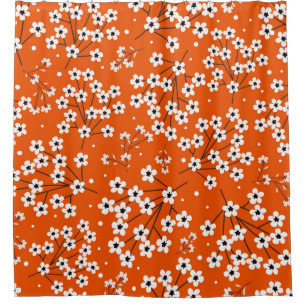 Seamless pattern with white small flowers