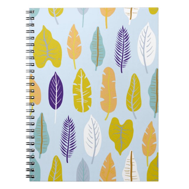 Seamless pattern with wild tropical rainforest pla notebook (Front)