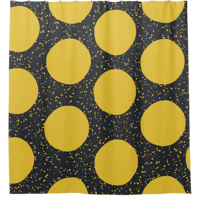 Seamless pattern with yellow polka dots (Front)