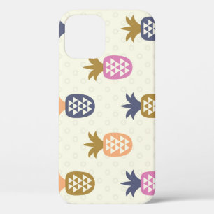 Seamless Pineapples Vintage Pattern Design iPhone 12 Case