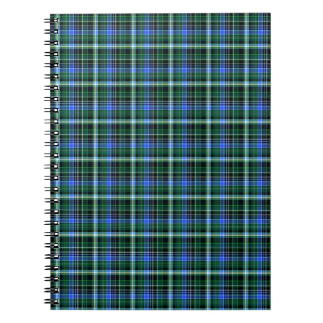 Seamless plaid pattern. Fabric pattern. Texturebac Notebook (Front)