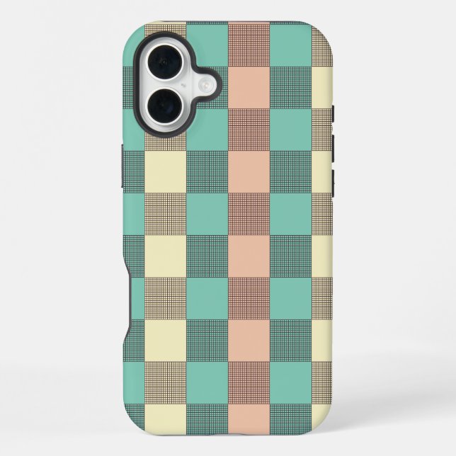 Seamless plaid pattern   iPhone case (Back)