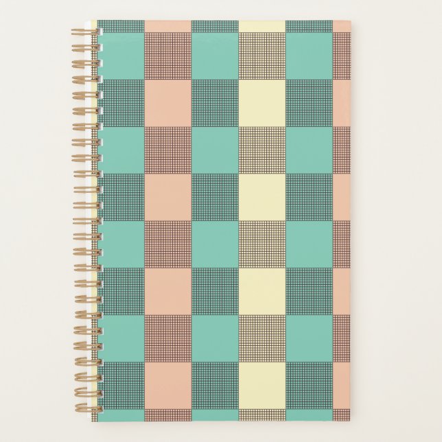 Seamless plaid pattern   planner (Front)