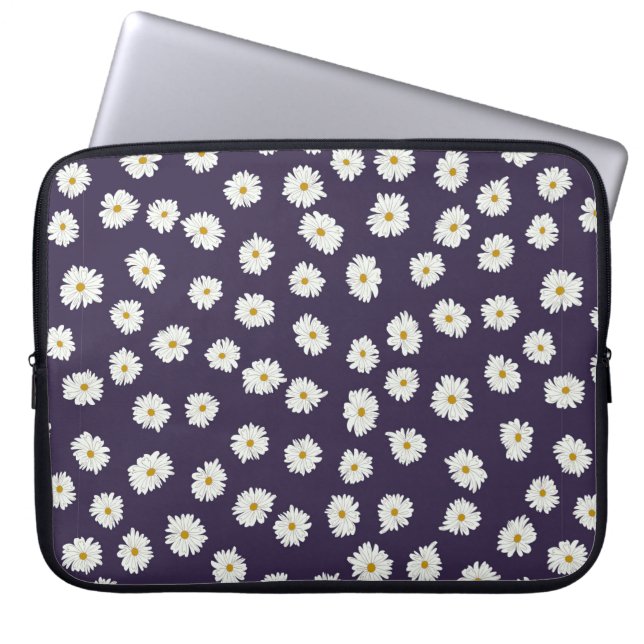 Seamless plant pattern. Small cute flowers of dais Laptop Sleeve (Front)
