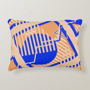 Seamless Pop Art Pattern. Abstract Color Texture w Accent Pillow