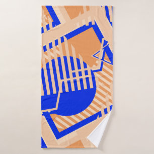 Seamless Pop Art Pattern. Abstract Color Texture w Bath Towel