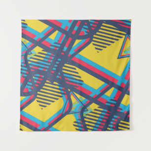 Seamless Pop Art Pattern. Abstract Color Texture w Tapestry