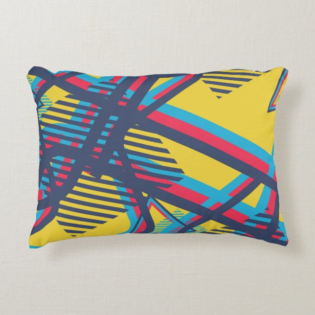 Seamless Pop Art Pattern. Abstract Colour Texture  Accent Pillow (Front)