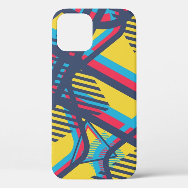 Seamless Pop Art Pattern. Abstract Colour Texture  Case-Mate iPhone Case (Back)