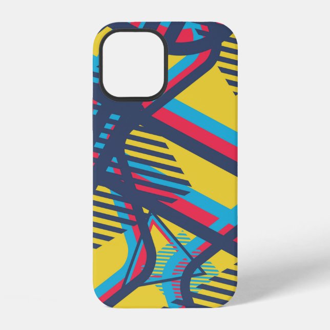 Seamless Pop Art Pattern. Abstract Colour Texture  iPhone Case (Back)