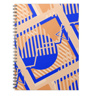 Seamless Pop Art Pattern. Abstract Colour Texture Notebook
