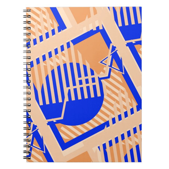 Seamless Pop Art Pattern. Abstract Colour Texture  Notebook (Front)