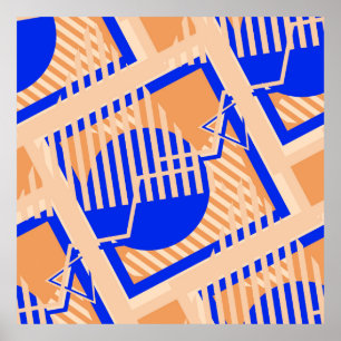 Seamless Pop Art Pattern. Abstract Colour Texture Poster