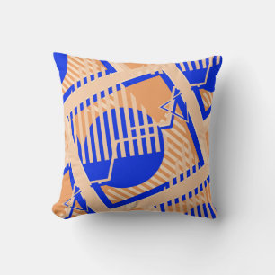 Seamless Pop Art Pattern. Abstract Colour Texture Throw Pillow