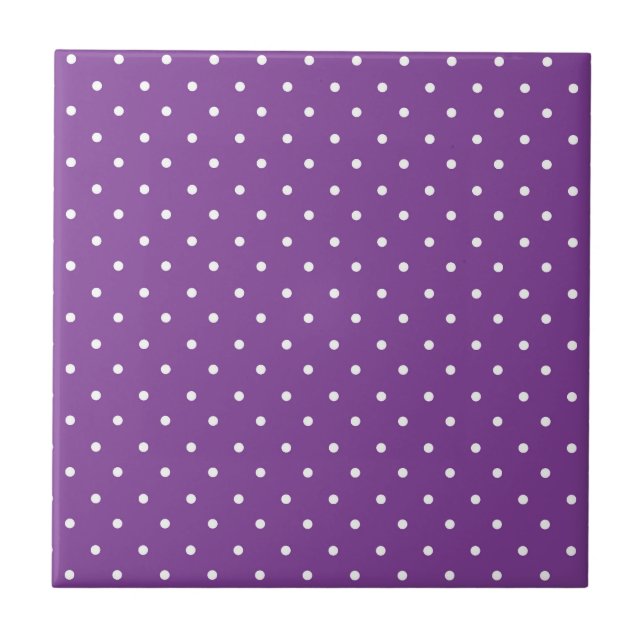 Seamless purple background polka dot pattern  tile (Front)
