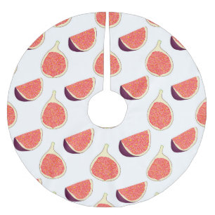 Seamless purple fig: colourful pattern brushed polyester tree skirt