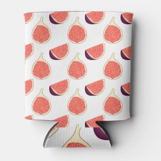 Seamless purple fig: colourful pattern can cooler