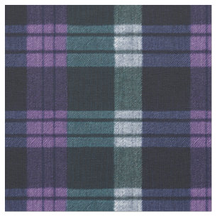 Seamless Purple,Green,White,Black Plaid Tartan Fabric