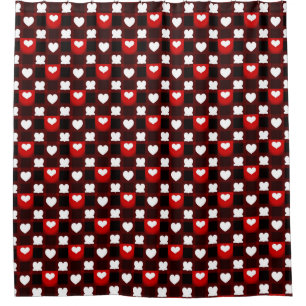 Seamless Red Heart Pattern Background