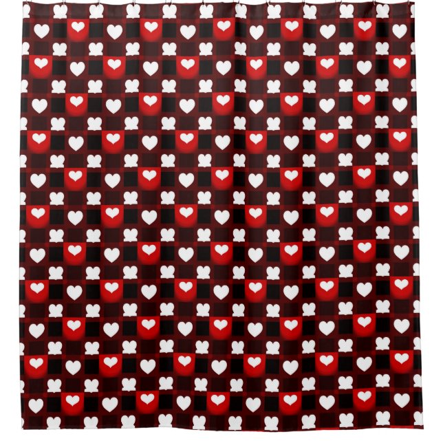 Seamless Red Heart Pattern Background (Front)
