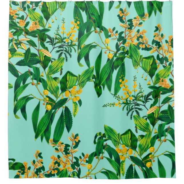 Seamless repeat design made with tropical leaves d (Front)