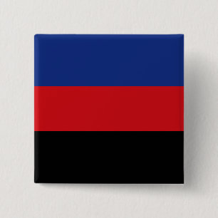 Seamless Repeating Polyamory Pride Flag Pattern 2 Inch Square Button