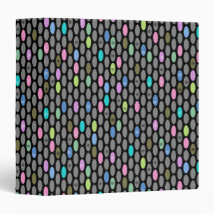 Seamless retro colours design circles polka dots p binder