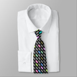 Seamless retro colours design circles polka dots p tie
