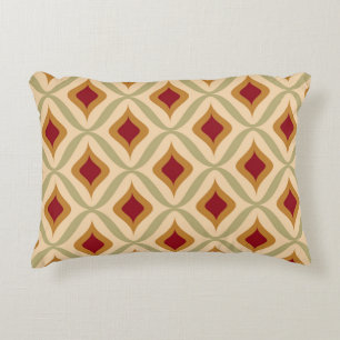 Seamless retro ornamental pattern vintage illustra accent pillow