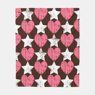 Seamless retro pattern. Texture with threadbare he Fleece Blanket